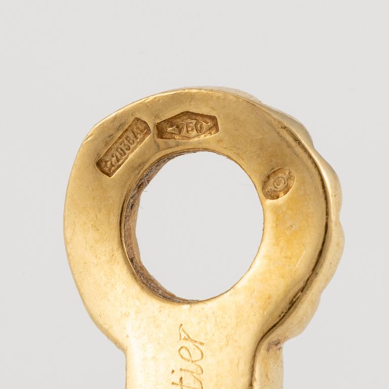 Cartier ett par örhängen "Trinity" 18K guld i tre färger, 1995.