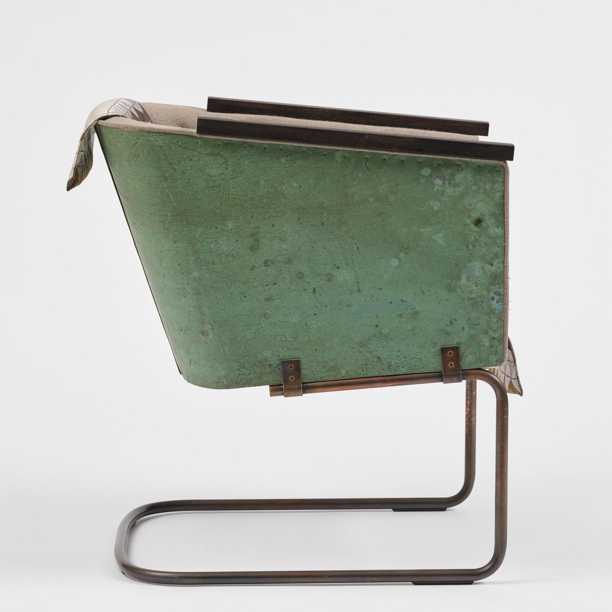 Mats Theselius, an "Hommage à Sigurd Lewerentz" armchair, ed. EA 3/6, Källemo, Värnamo, post 2012.