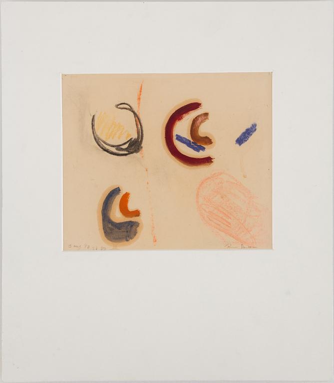 RUNE JANSSON, watercolour, signed and dated 13 aug -48.