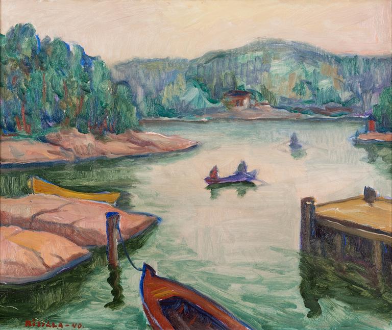 Kaapo Rissala, öljy kankaalle, signeerattu ja päivätty -40.