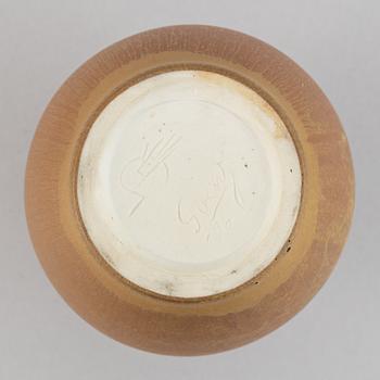 Sven Jonson, a stoneware vase for Gustavsbergs studio, 1956.
