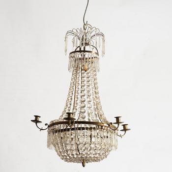 Chandelier, Empire style, mid-20th century.