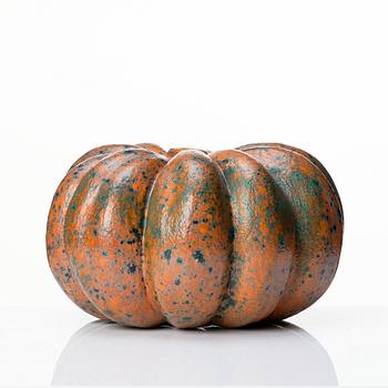 Hans Hedberg, a faience sculpture of a pumpkin, Biot, France.