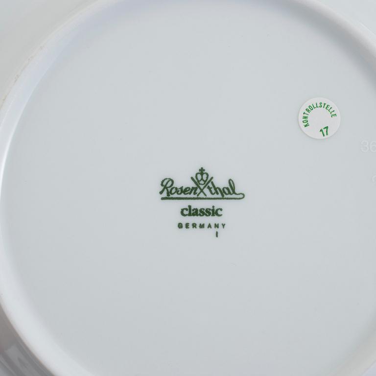 SERVISDELAR, 28 stycken, "Monaco", porslin, Rosenthal, 1990/2000-tal.