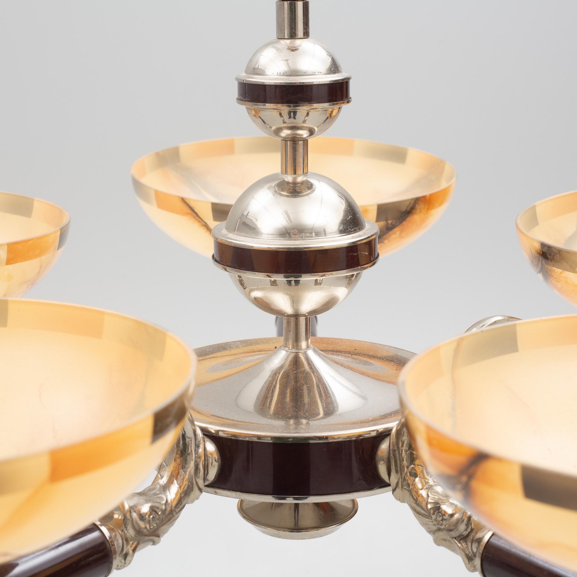 A ceiling lamp, 1920's/30's.