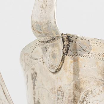 A Swedish Late Gustavian Silver Creamer, mark of Sven Lars Ljungberg, Örebro (active 1786-1819).