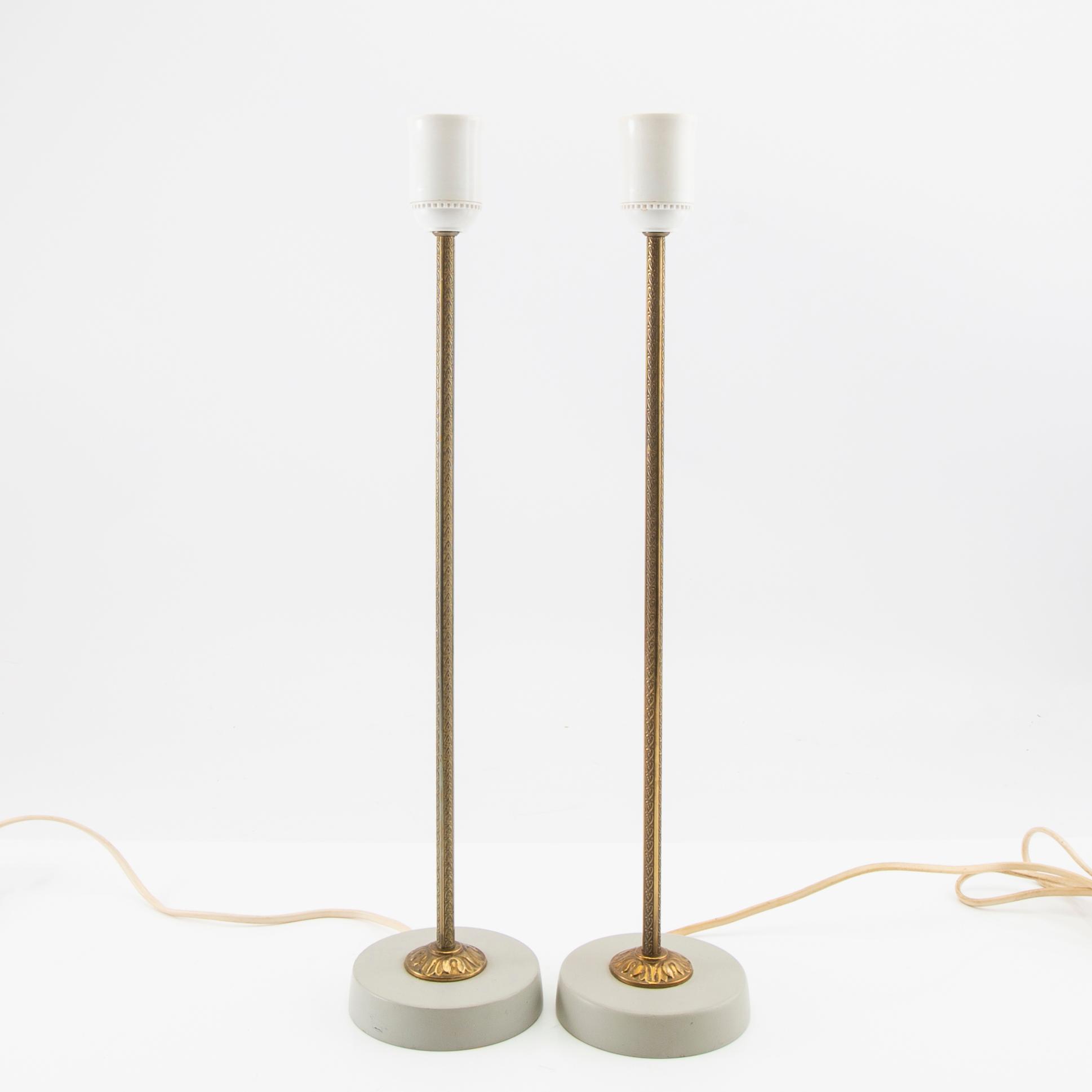 Table lamps, a pair, second half of the 20th century.