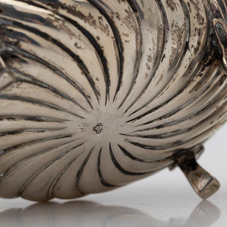 Silver sugar bowl, Historicism, Germany, early 20th century.
