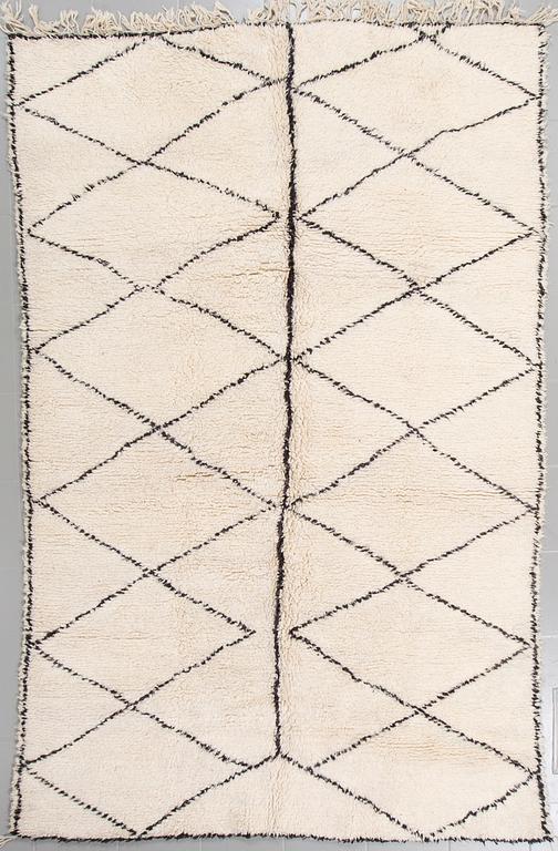 A moroccan rug, 280 x 183 cm.