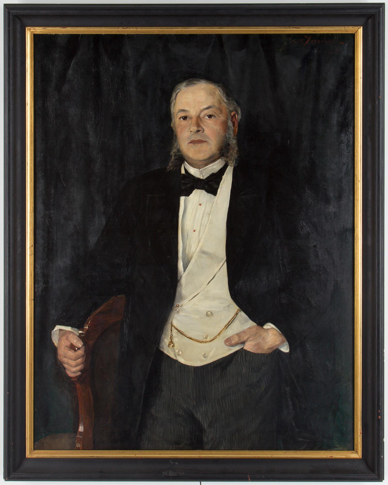 ERNST JOSEPHSON, duk, signerad Ernst Josephson och daterad 1880.