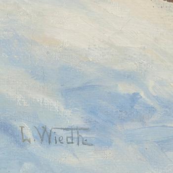 LEONARD WIEDH, olja på duk. Signerad.