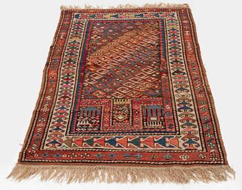 Bönematta, antik Kazak, södra Kaukasus, ca 184 x 89 cm.