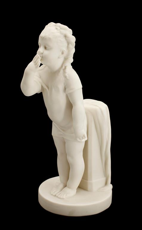 FIGURIN, parian, "Kyssen", Gustafsberg, 1921.