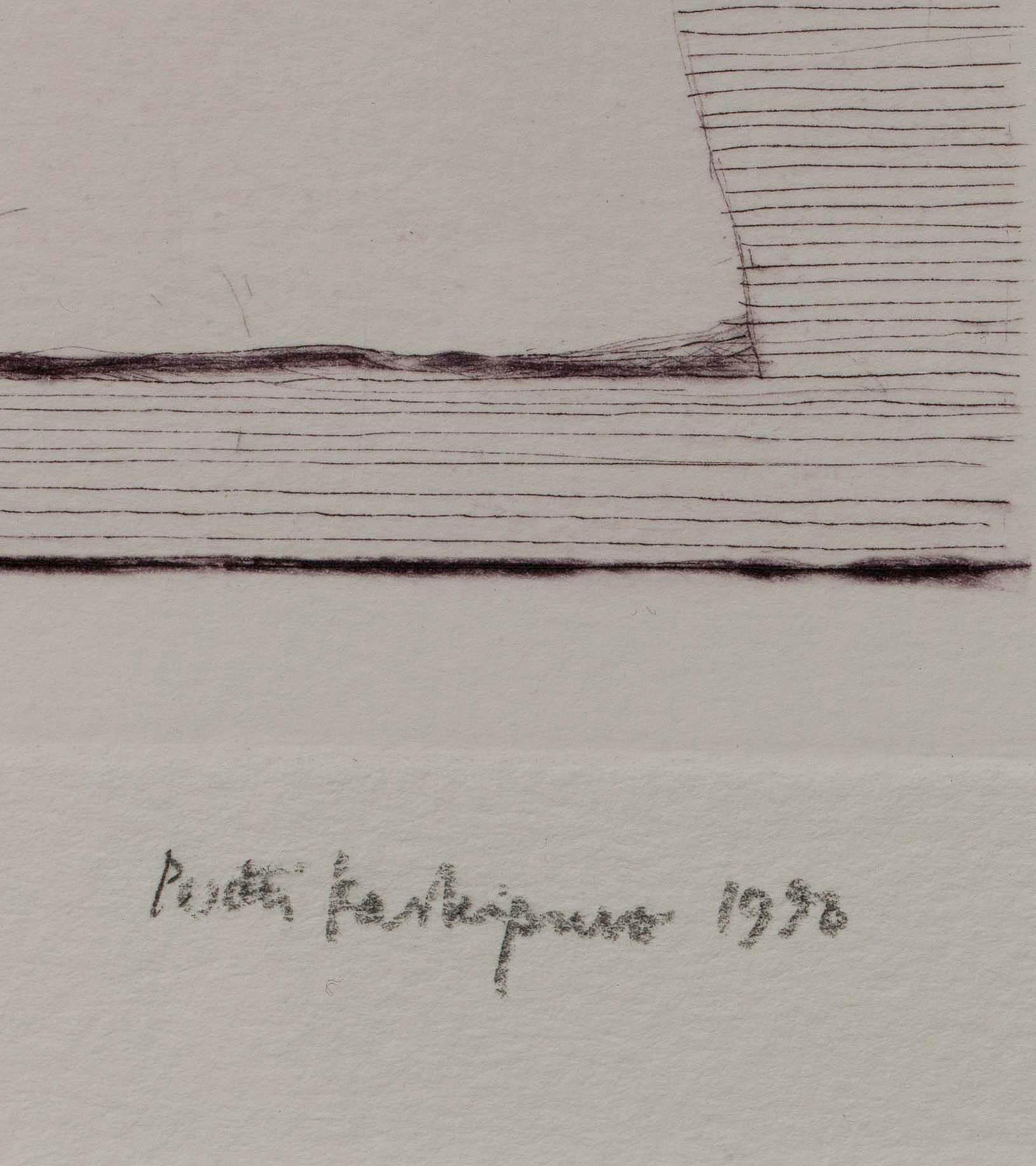 PENTTI KASKIPURO, etsning, numrerad 38/100, signerad och daterad 1998.