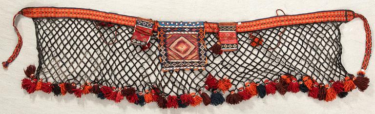 Horse blanket/Decoration Shahsavan semi-antique approx. 66x238 cm.