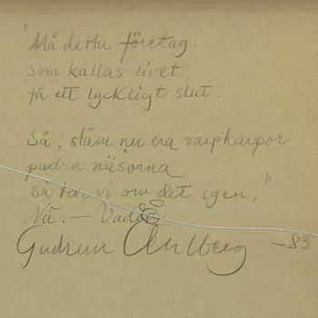 Gudrun Åhlberg, "Må detta företag...".