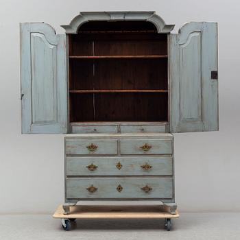 A late 18th century rococo painted cabinet.