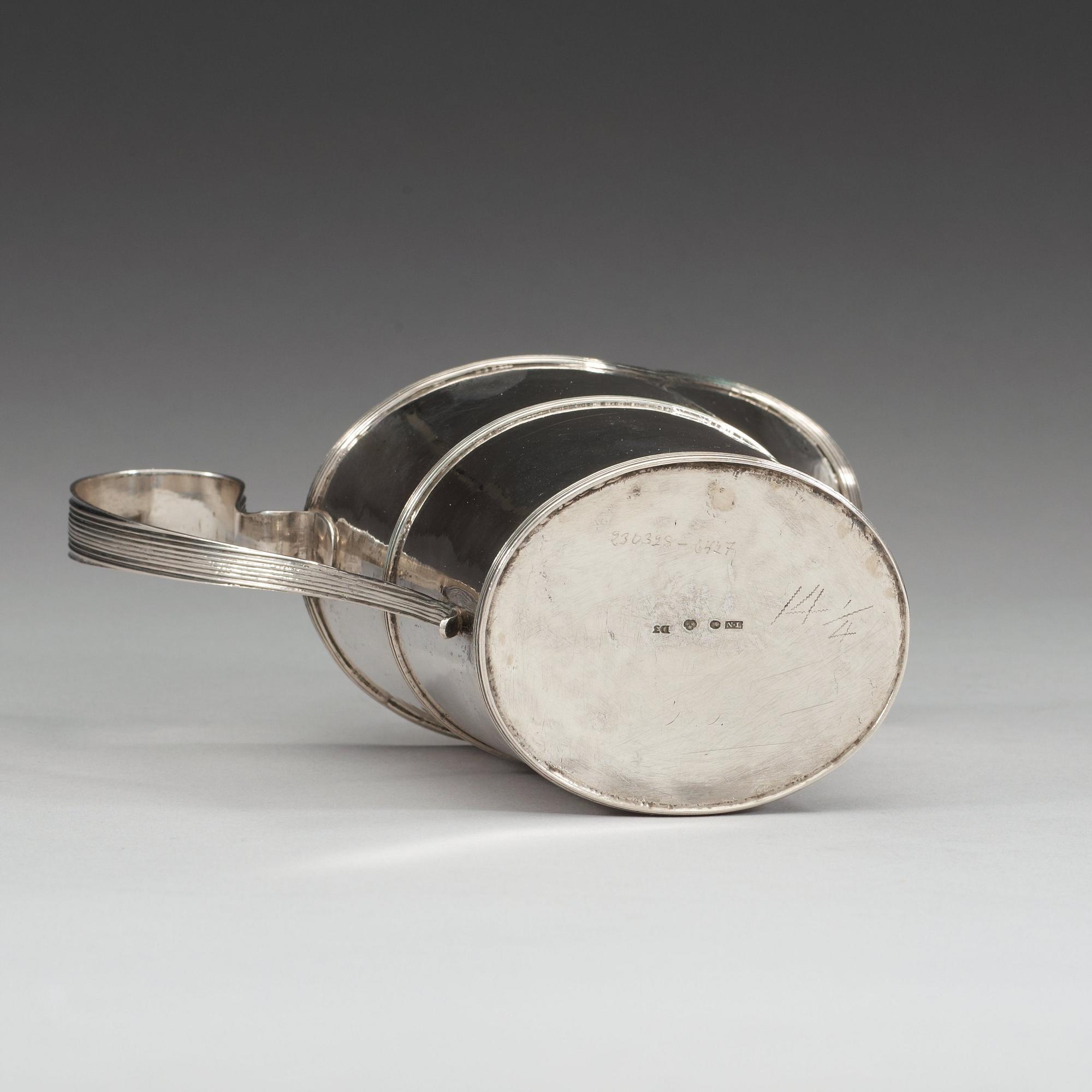 A Swedish early 19th century cream-jug, makers mark of Nils Limnelius, Stockholm 1810.