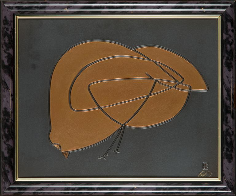 Howard Smith, relief, keramik. Signerad.