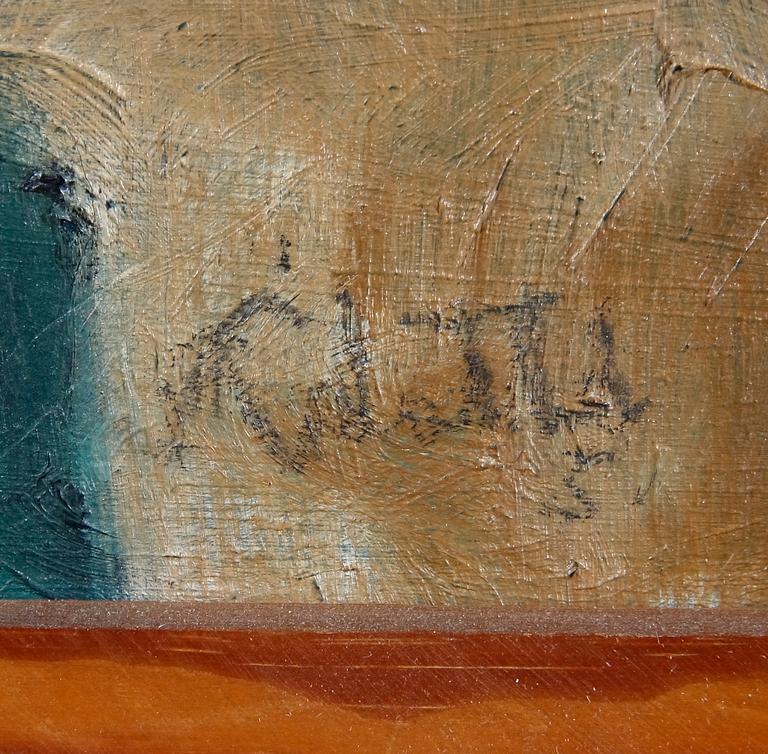 PILOTTI, LENNART. 2 st, olja på masonit-pannå. sign.