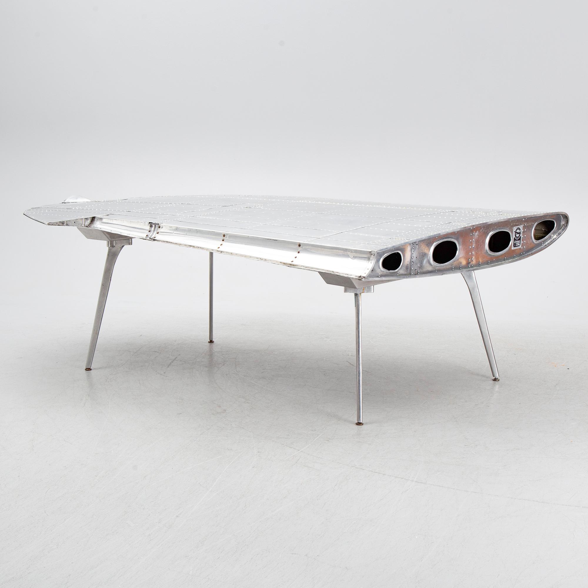 A desk, aeroplane wing from DAKOTA/DC3/C-43. MFG.DATE 1943-1944.