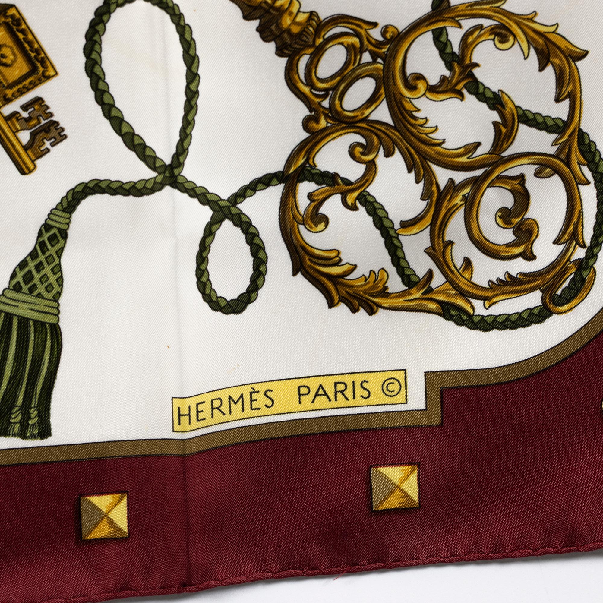 Hermès, scarf, "Les Clés".