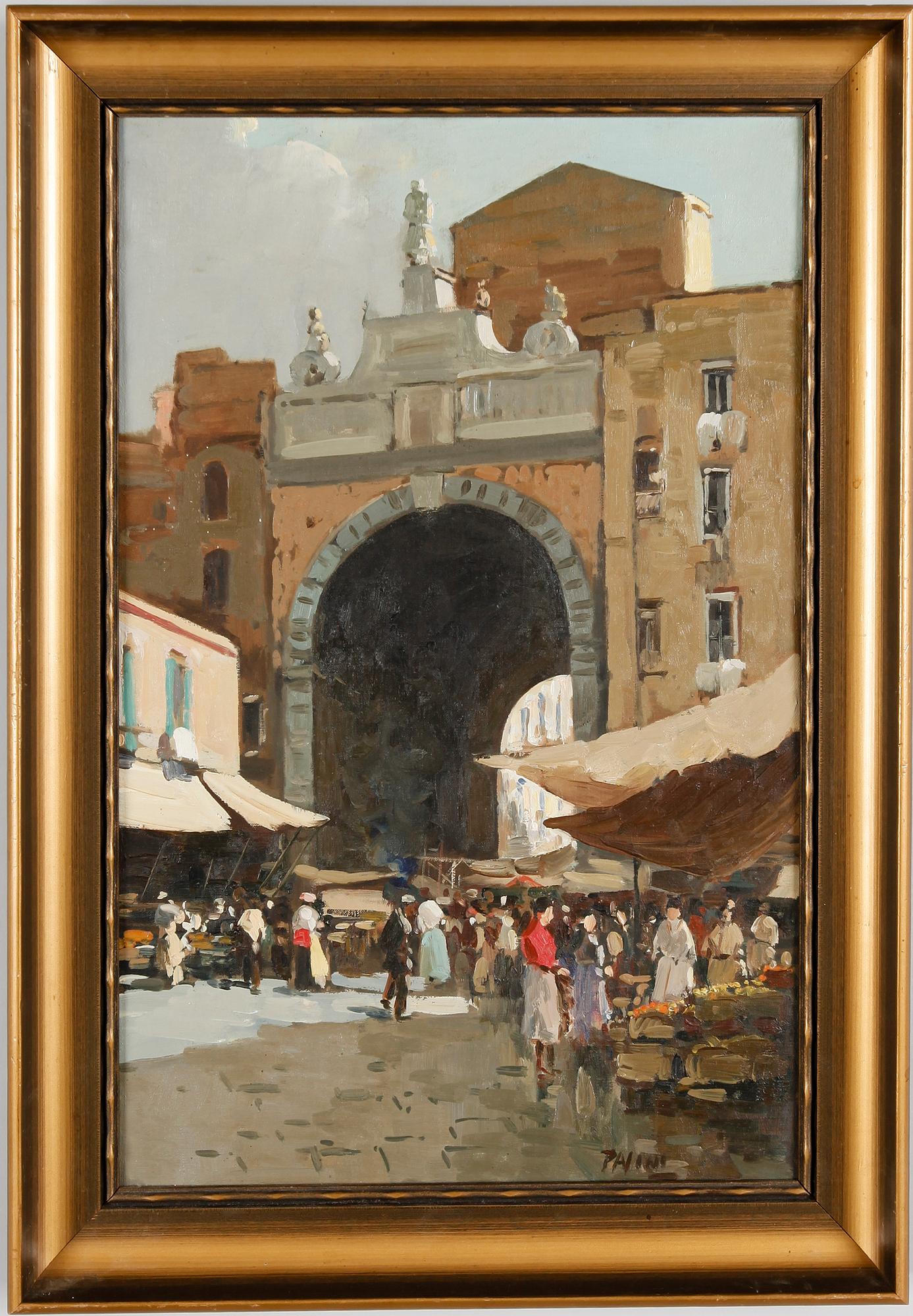 LAZZARO PASINI, 2 st, olja på pannå, sign.