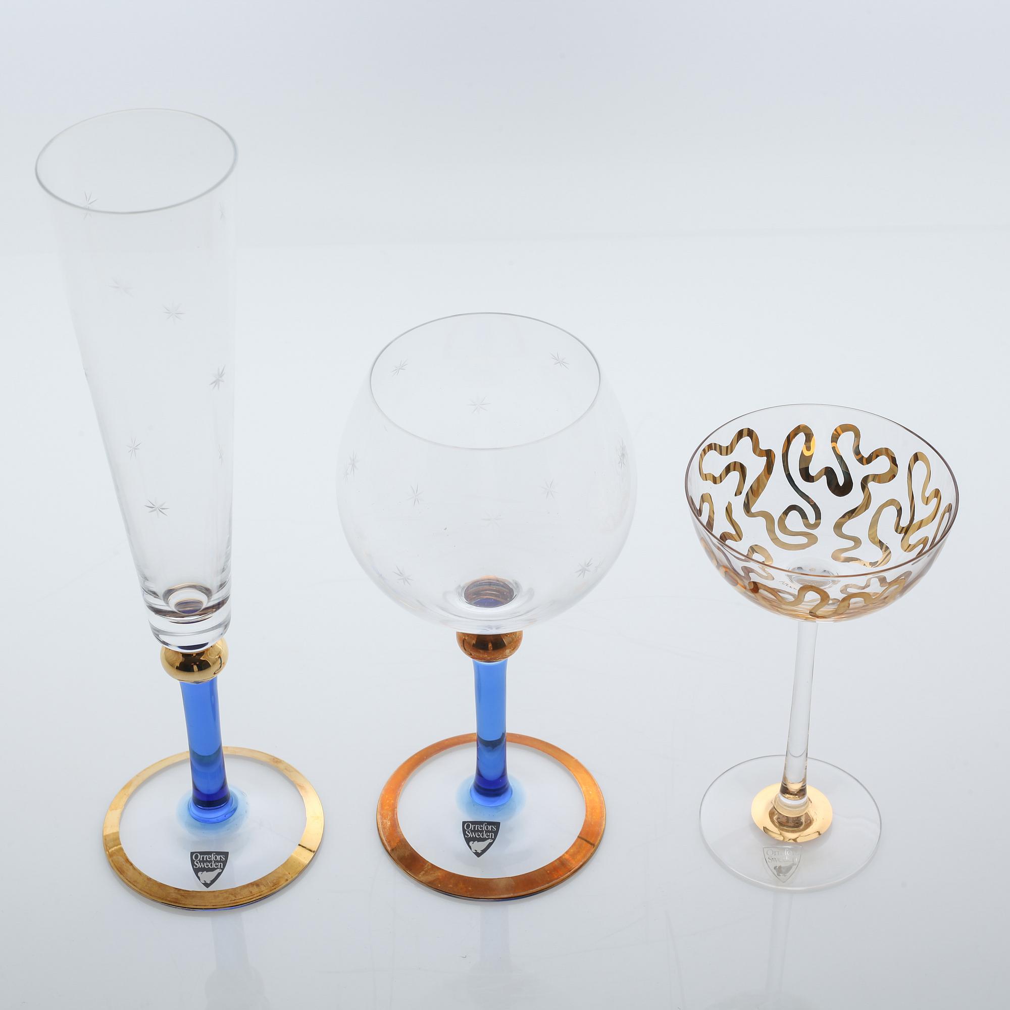 ERIKA LAGERBIELKE, glas, 18 st, "Imperial", Orrefors, omkring sekelskiftet 2000.