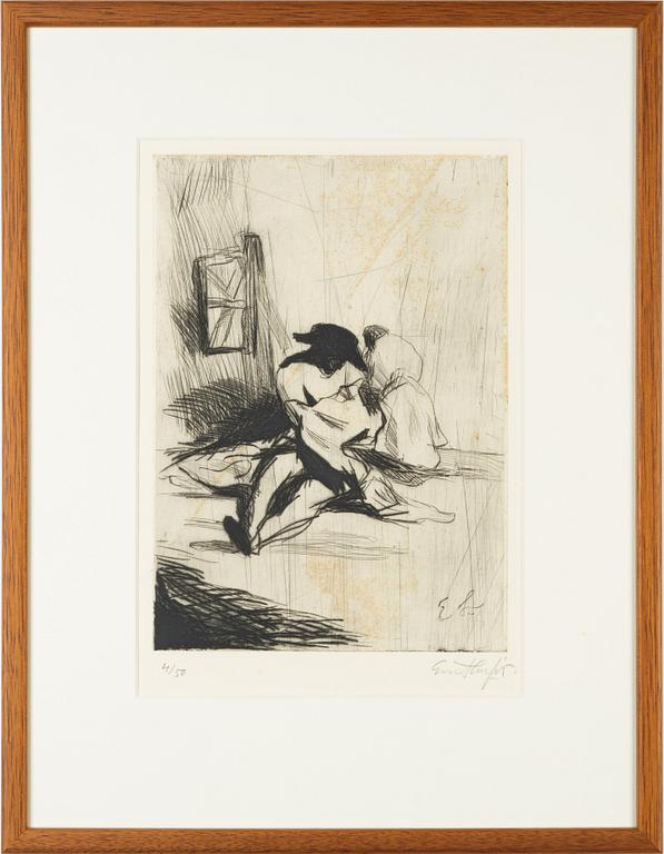 Evert Lundquist, Seated Figure.