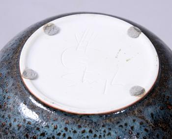 SKÅL, stengods, Stig Lindberg, Gustavsberg, sign.