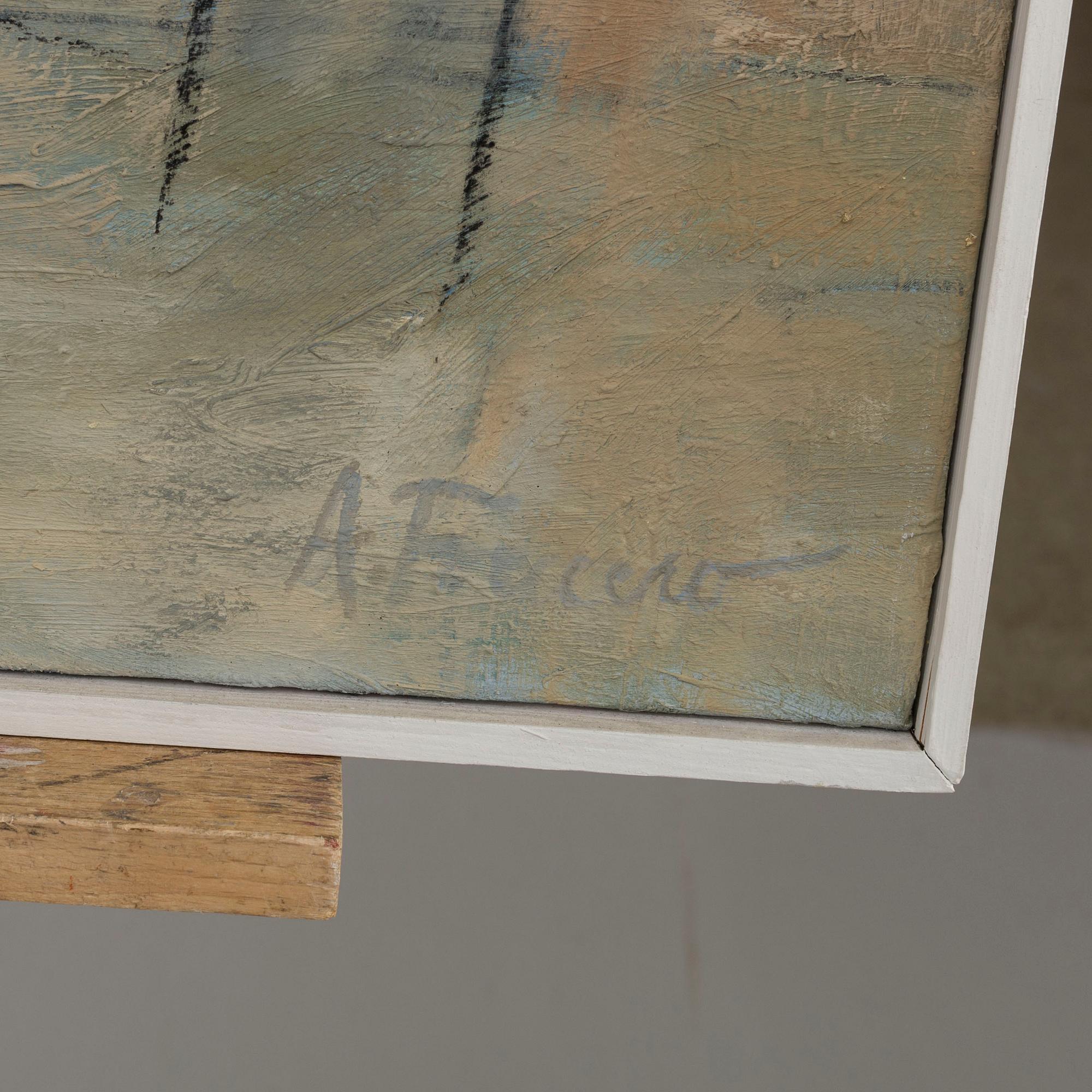 AGNETA FRECCERO, oil on canvas, signed.