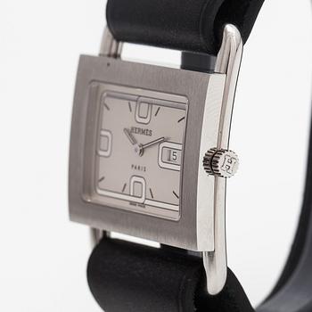 Hermès, Varenne, wristwatch, 31.5 x 25 mm.