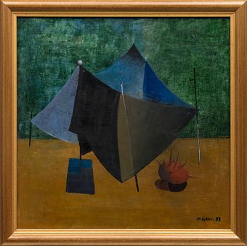 Oil on canvas, signed and dated -58.