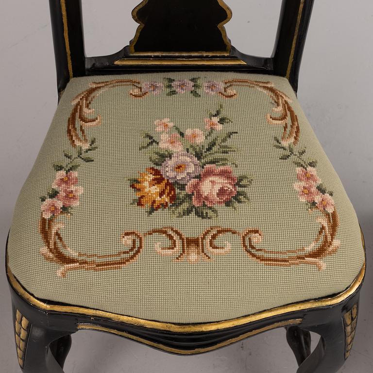 A pair of rococo chairs, mid 18th Century.