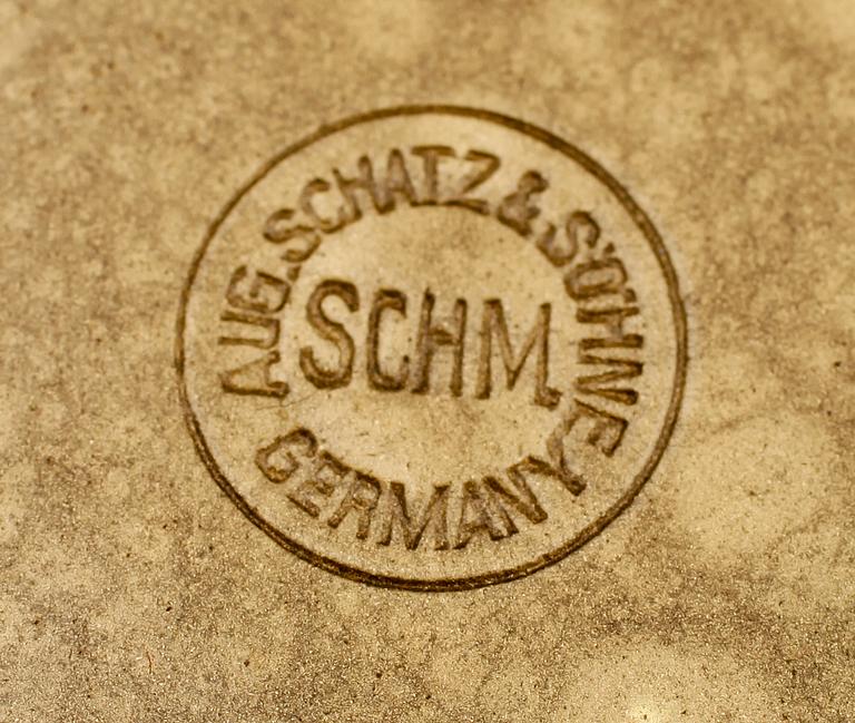 SKEPPSUR SAMT BAROMETER, mässing, Schatz, 1900-talets mitt.