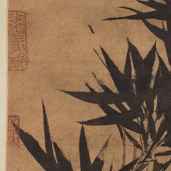 A scroll painting of bamboo, after a Song dynasty painting, probably late Qing dynasty / 20th Century.