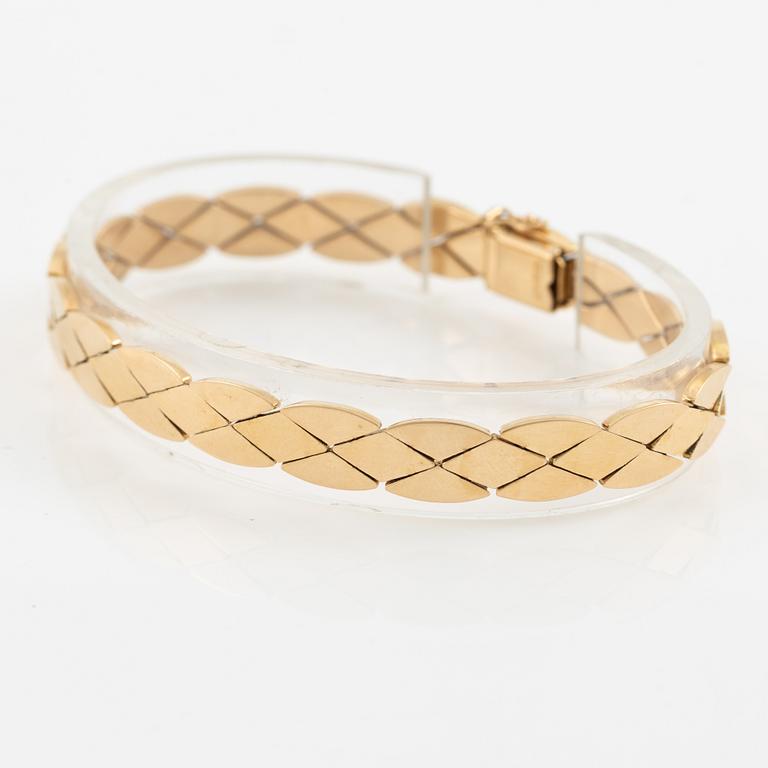 Armlänk, 18K guld, Italien.