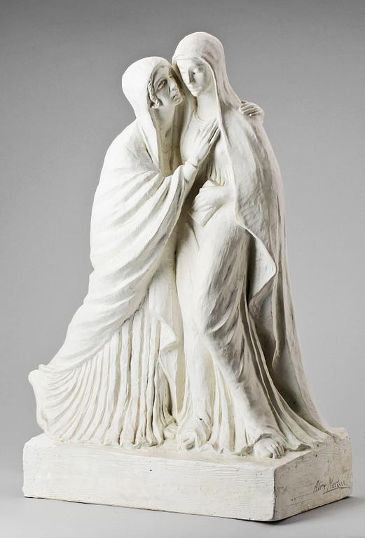 ALICE NORDIN, skulptur, gips, signerad, 1900-1910.