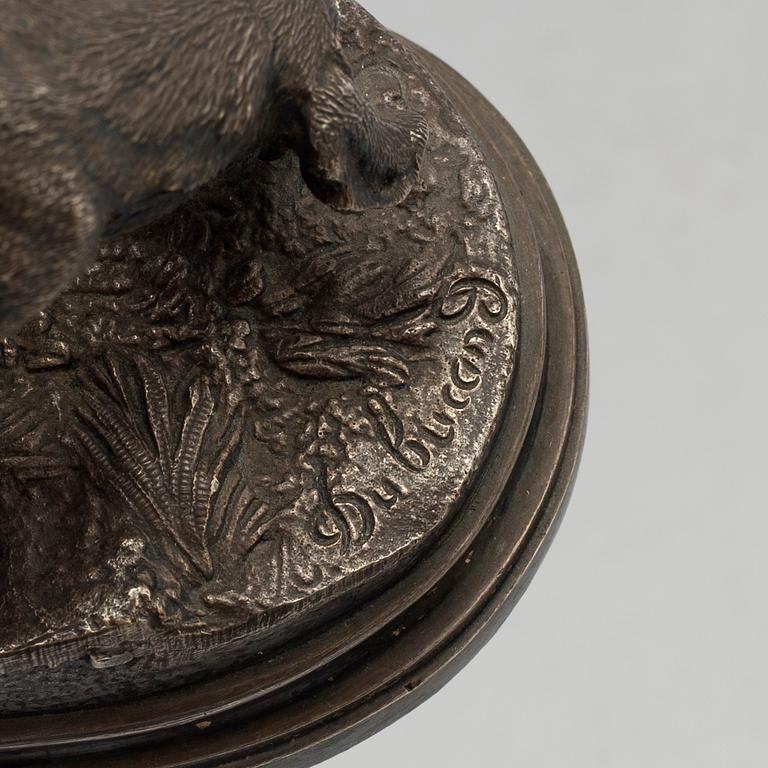 ALFRED DUBUCAND, after, metal sculpture, 19th/20th century.