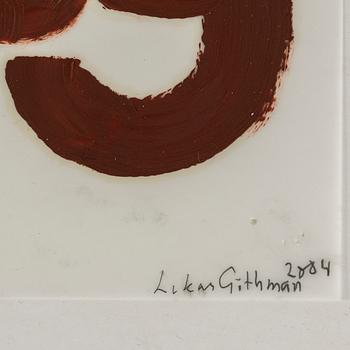 LUKAS GÖTHMAN, acrulic on palstic film, signed and dated 2004.