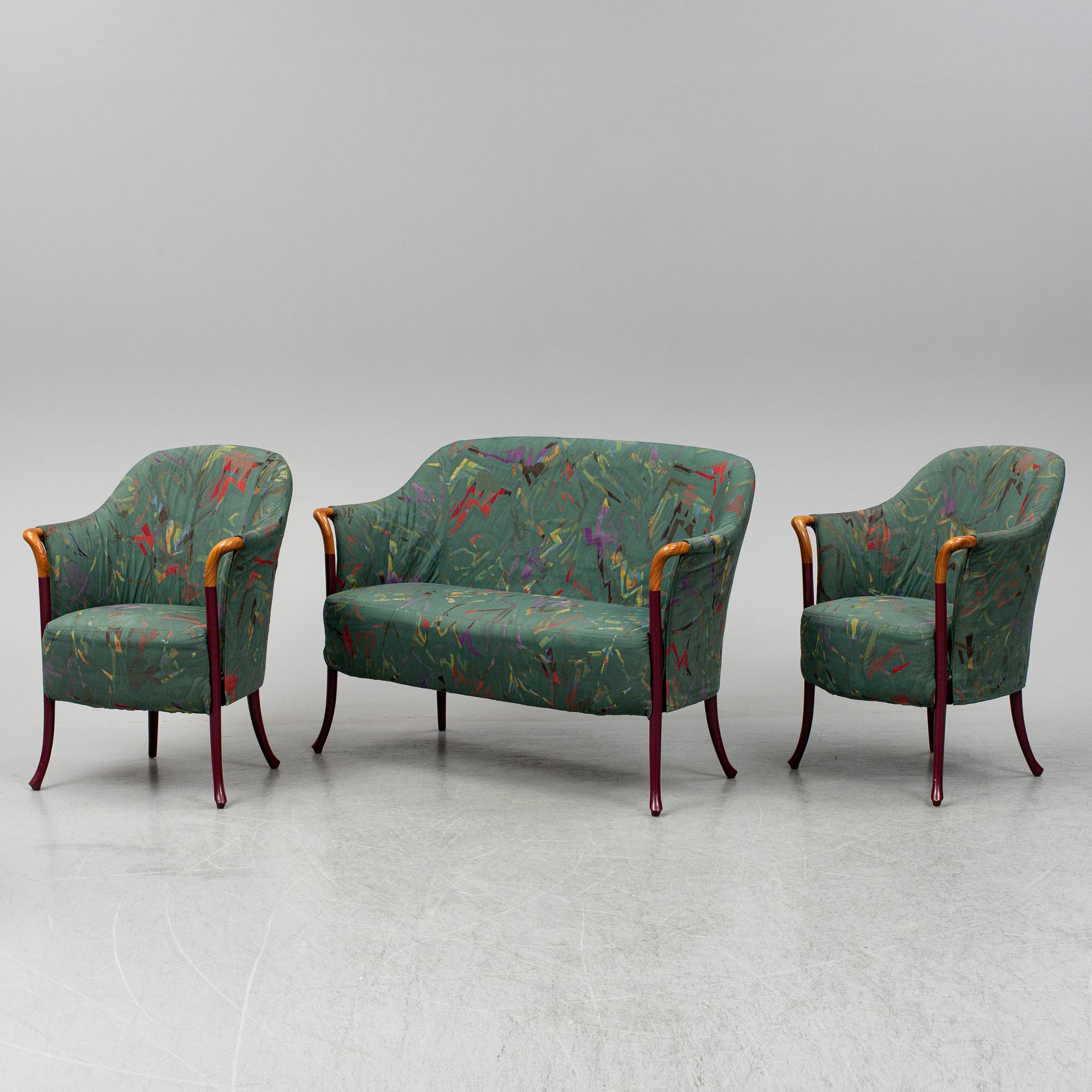UMBERTO ASNAGO, a sofa, two armchairs and a table, 'Progetti', Italy.