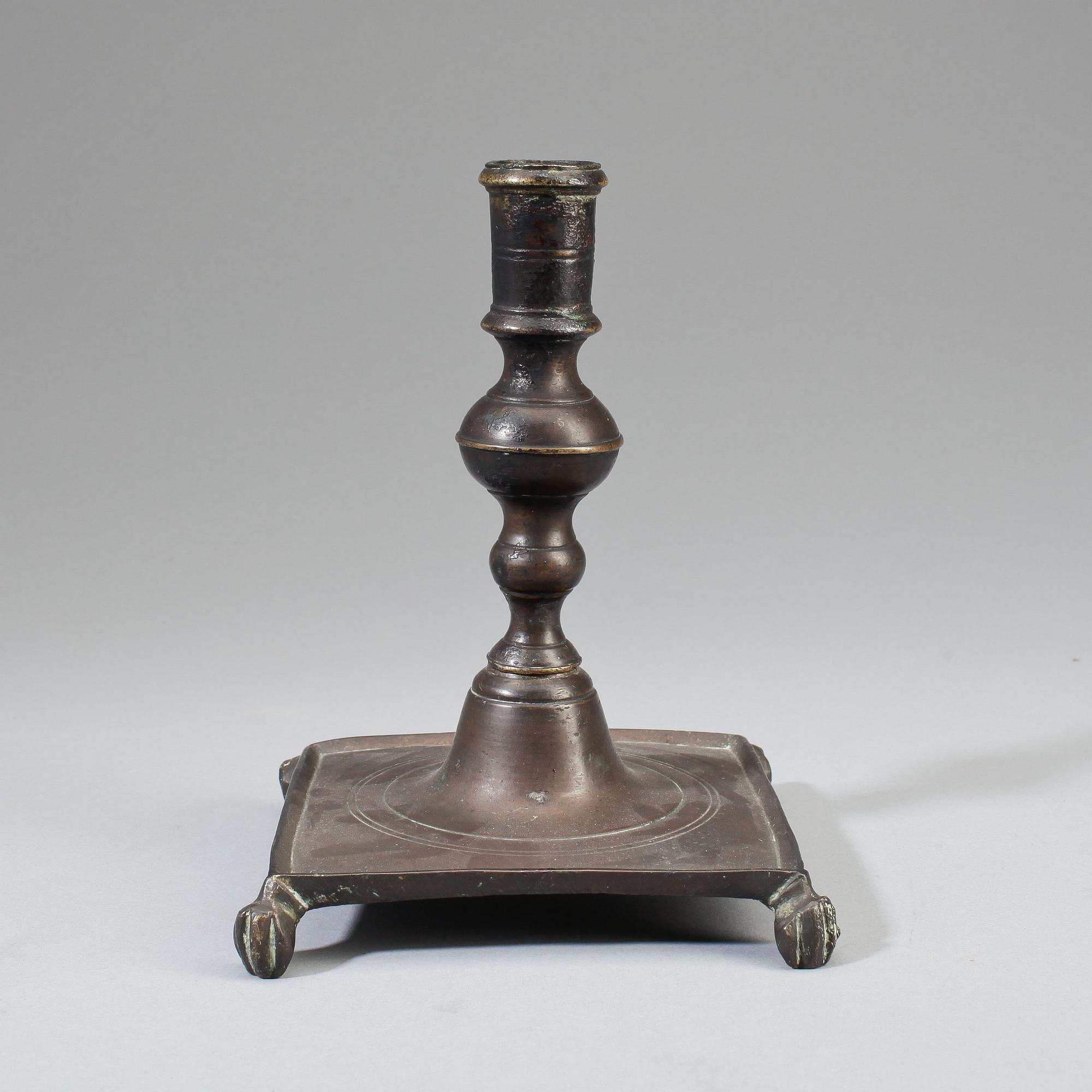 LJUSSTAKE, barock, mässing, 1700-tal.