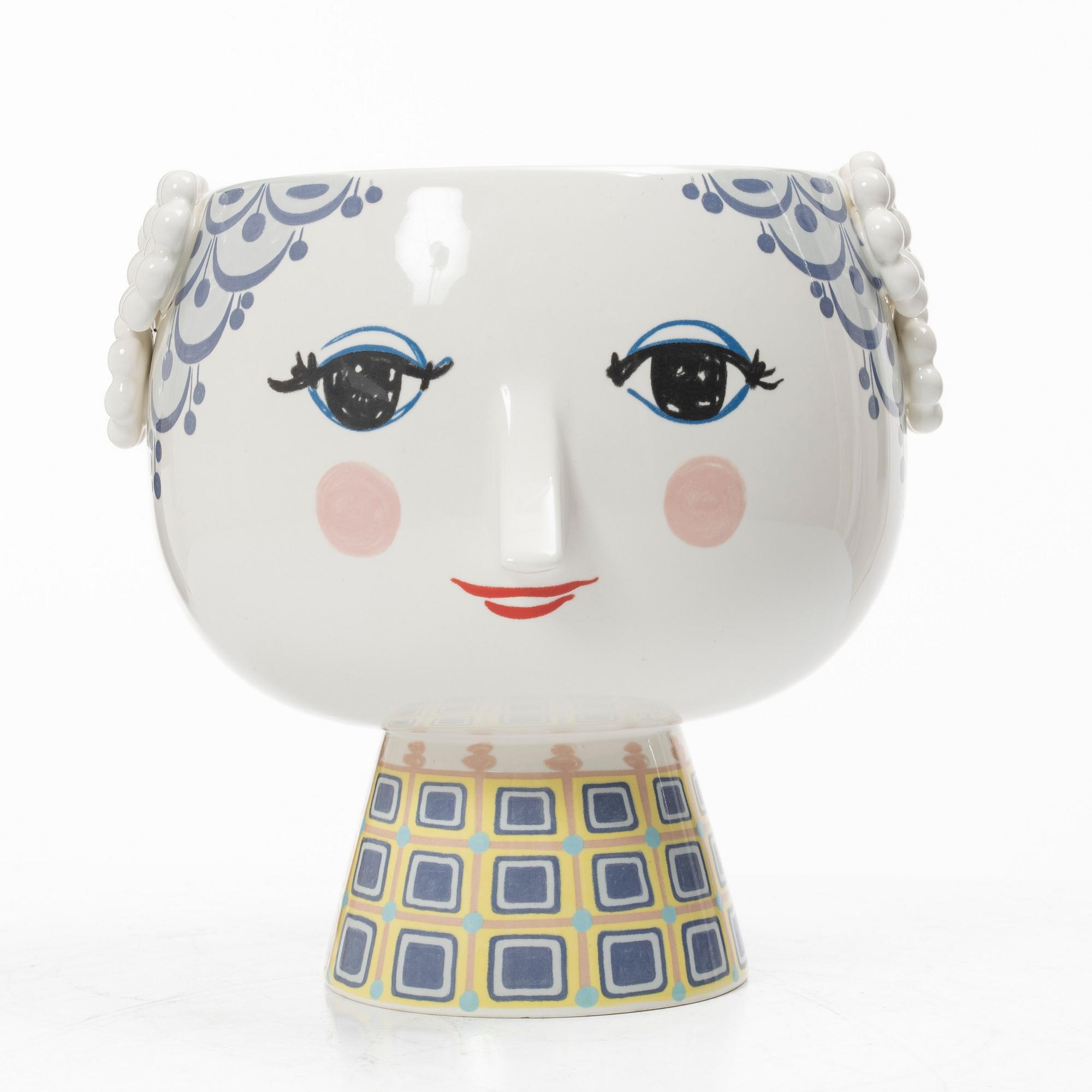 Björn Wiinblad, two vases, including 'Eva', rosendahl Design Group, Denmark.