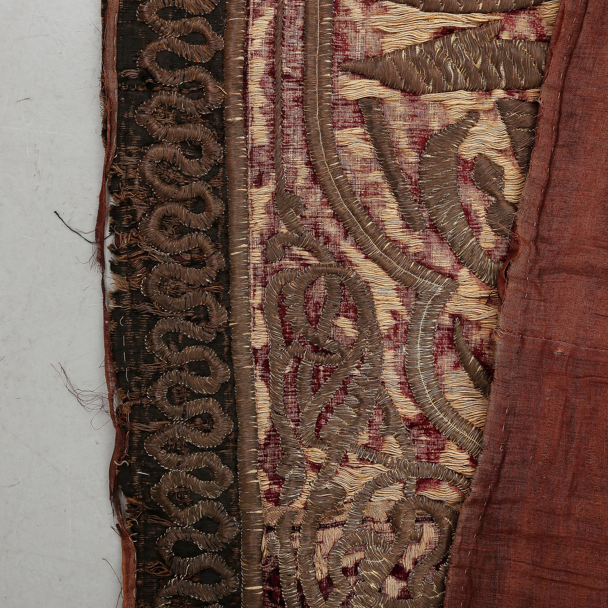 DÖRRTEXTIL, orientalisk, troligen 1800-tal.