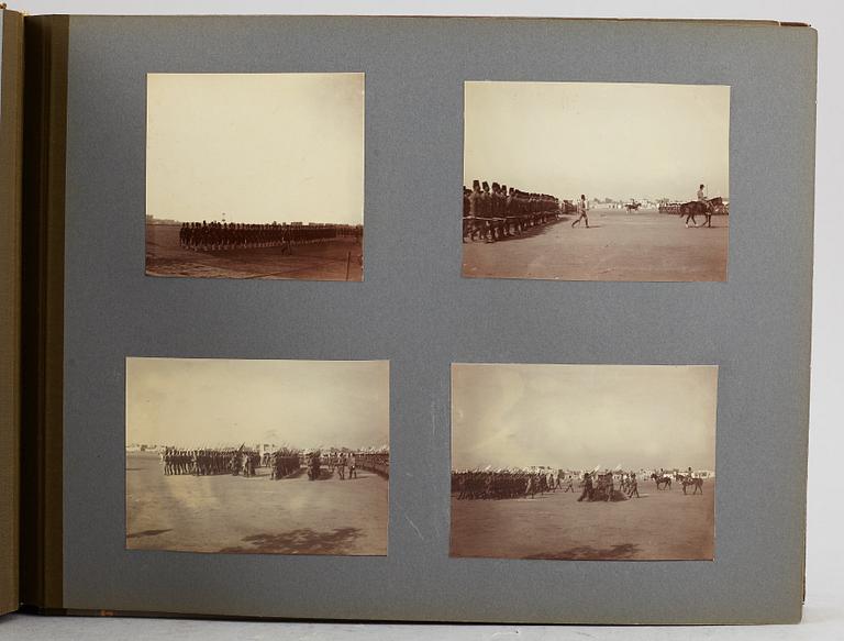 FOTOALBUM,   MEDELHAVSKRYSSNING 1905-06 MED KORVETTEN FREJA.