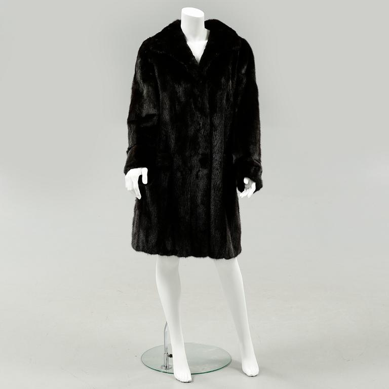 A mink fur coat.