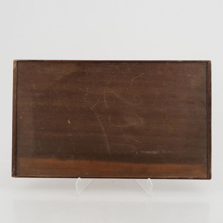 Emile Gallé, bricka, Art Nouveau, Frankrike, 1800-talets slut.