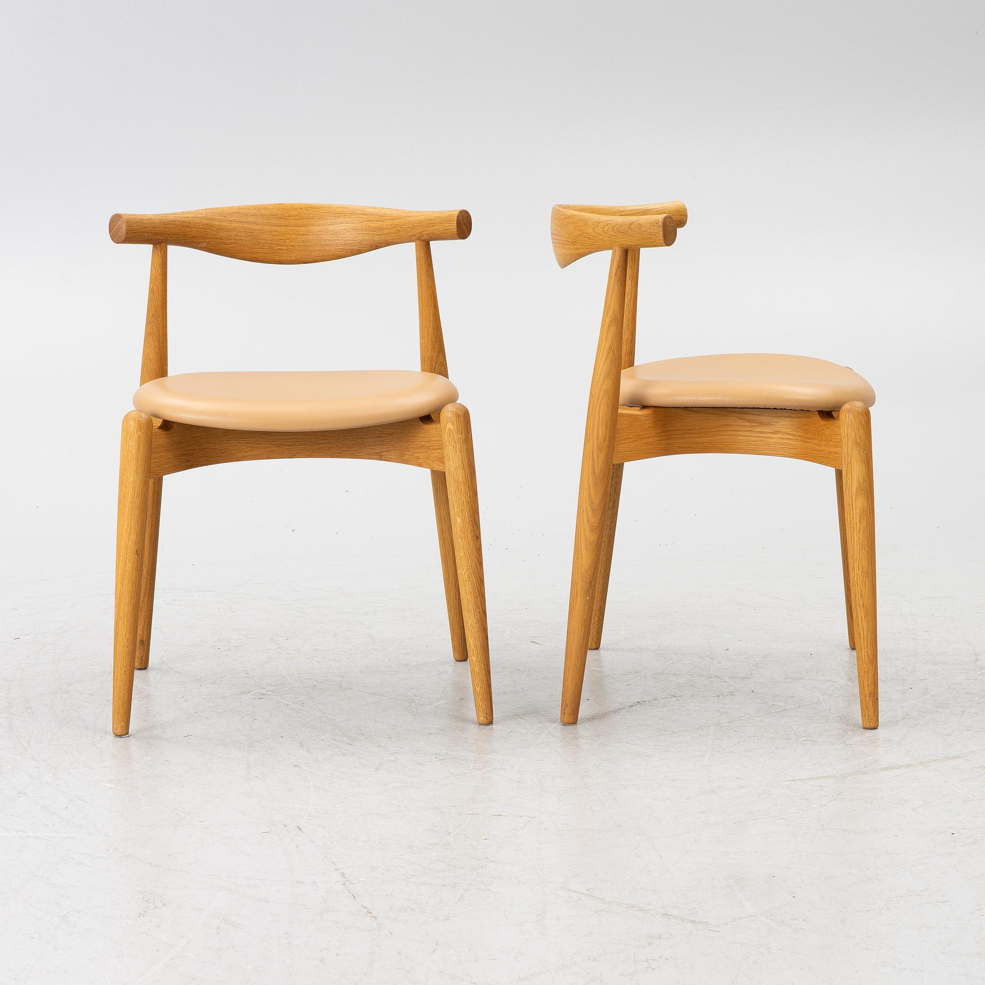 Hans J. Wegner, four chairs, CH20, Carl Hansen & Søn, Denmark.