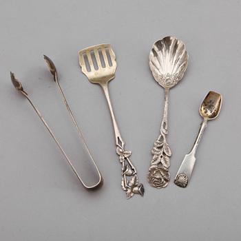 PARTI BESTICK, 33, silver, mestadels Finland. Total vikt ca 805 gram.