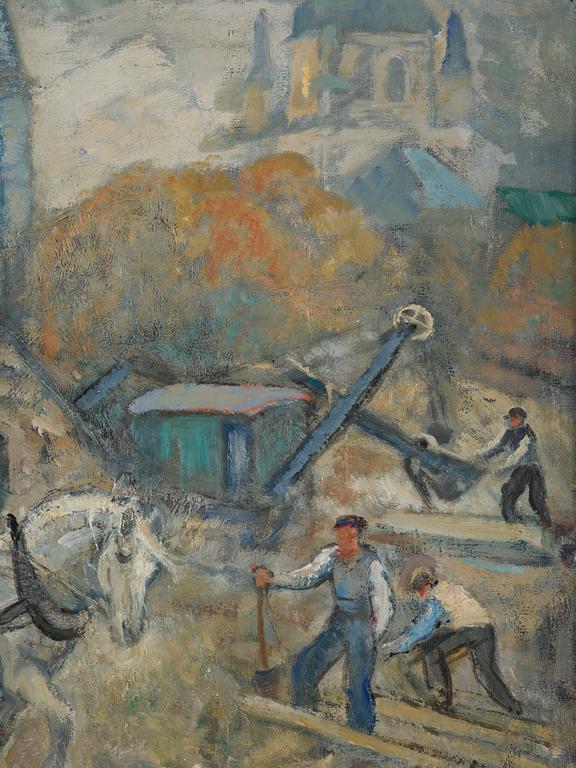 Acke Åslund, Worker out in the field.